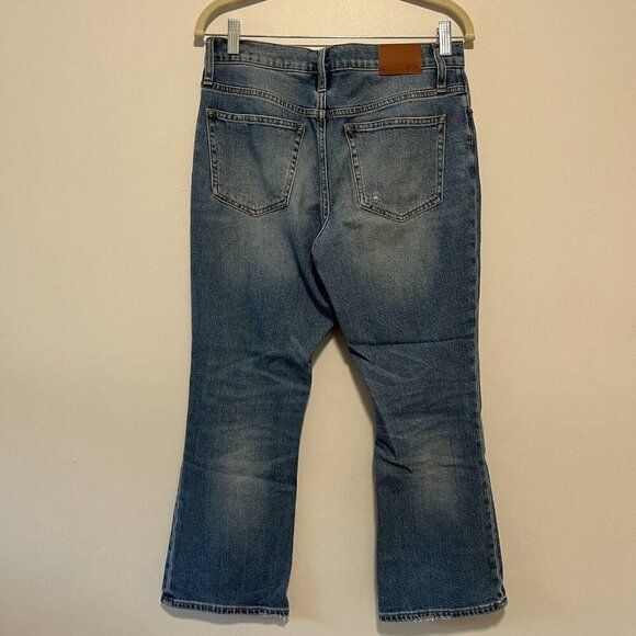 J. Crew Demi Boot Crop Distressed Jeans in Christy Wash Size 27 - Picture 5 of 8